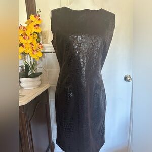 Selene Sport Brown Lux Animal Print Art to Wear Women's  Sz M